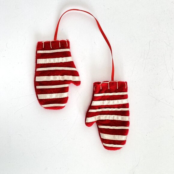 Felt Snowman Christmas Tree Mittens Boot Ball Ornaments Set Of 5 - Picture 3 of 14